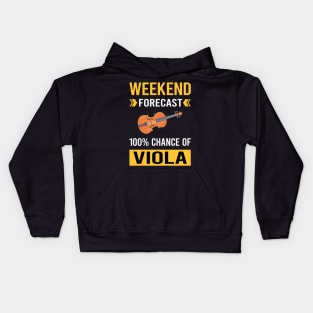 Weekend Forecast Viola Violist Kids Hoodie